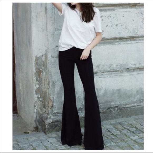 ✨LAST ONE✨BLACK CHIC BEST SELLING BELL FLARE PANTS - Picture 3 of 4